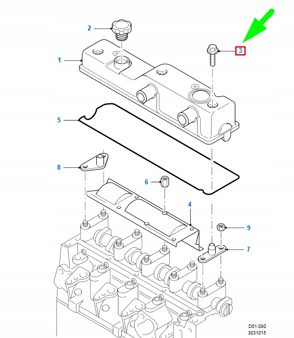 VIS COUVERCLES CULASSES PISTONS FORD TRANSIT CONNECT MK1 1719136ORYGINALNA