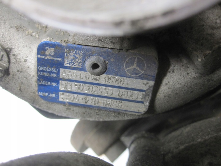 SPRINTER 2.2 CDI BITURBO 651955 17R TURBOCOMPRESSEUR A6510906380016