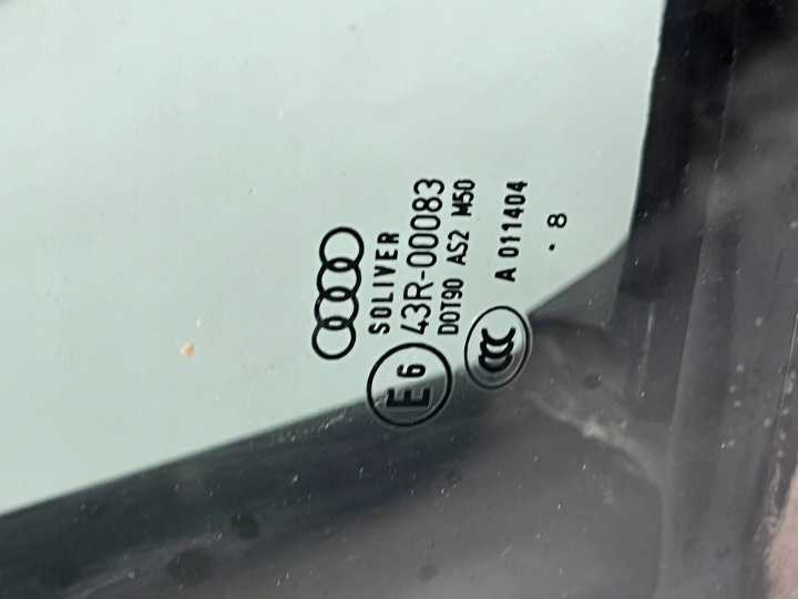43R 000 83 VITRE DE PORTIÈRE AVANT AUDI A6 S6 C6 4F ARRIÈRE DROIT