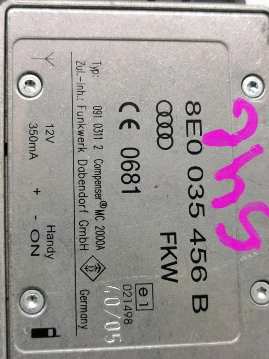 2005 AUDI A6 S6 C6 4F MODULE ANTENNES 8E0035456B