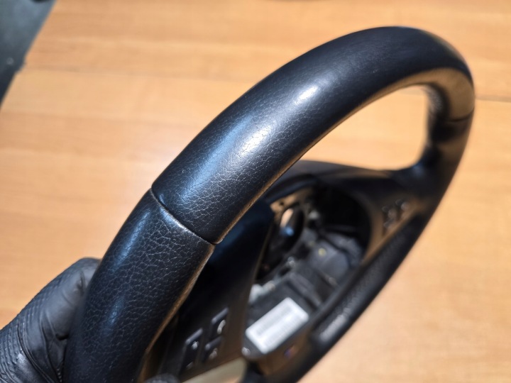 BMW E60 E61 E63 VOLANT COUSSIN AIRBAG MODULE CUIR DÉMARREUR STOP