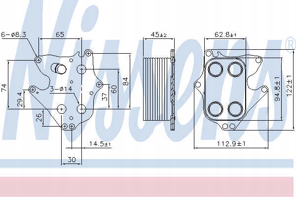 RADIATEUR HUILES NISSENS NIS 90990