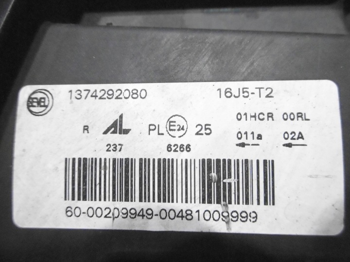 PROJECTEUR PHARE DROITE DROIT AVANT FIAT DUCATO III JUMPER BOXER 1374292080