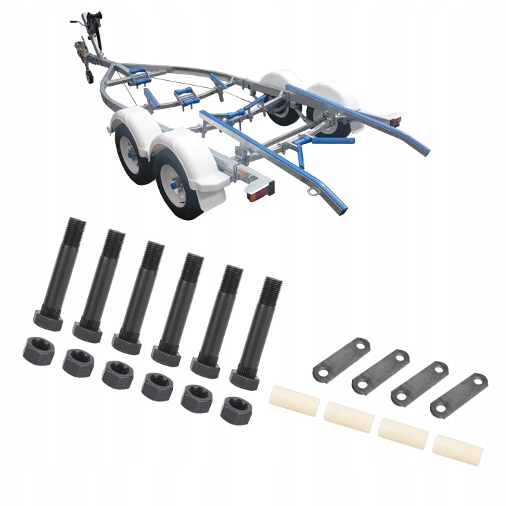 DUR KIT SZAKLI VERS REMORQUES POUR ESSIEUX AVEC RESORAMI PIOROWYMI TYPE ″DOUBLE EYE″ DE 1587 KG VERS 3265 KG