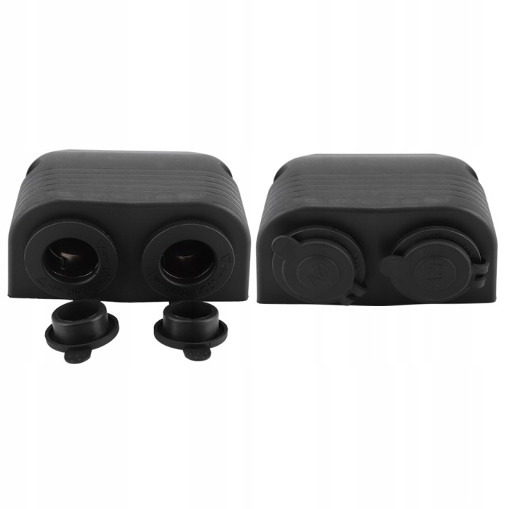 DOUBLE TRANSMISSION PRISE ALLUME-CIGARES AUTOMOBILE 12V-24V VERS GLACE AUTOMOBILE