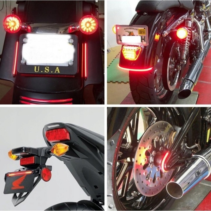 LUZ PARTE TRASERA DIODO LUMINOSO LED STOP, POZYCJA, LUZ DIRECCIONAL MOTOCICLETA 