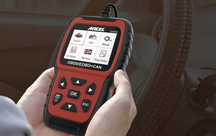 ANCEL AS500 SKANER TESTEUR DIAGNOSTIC AUTOMOBILE OBD LCD POLONAIS