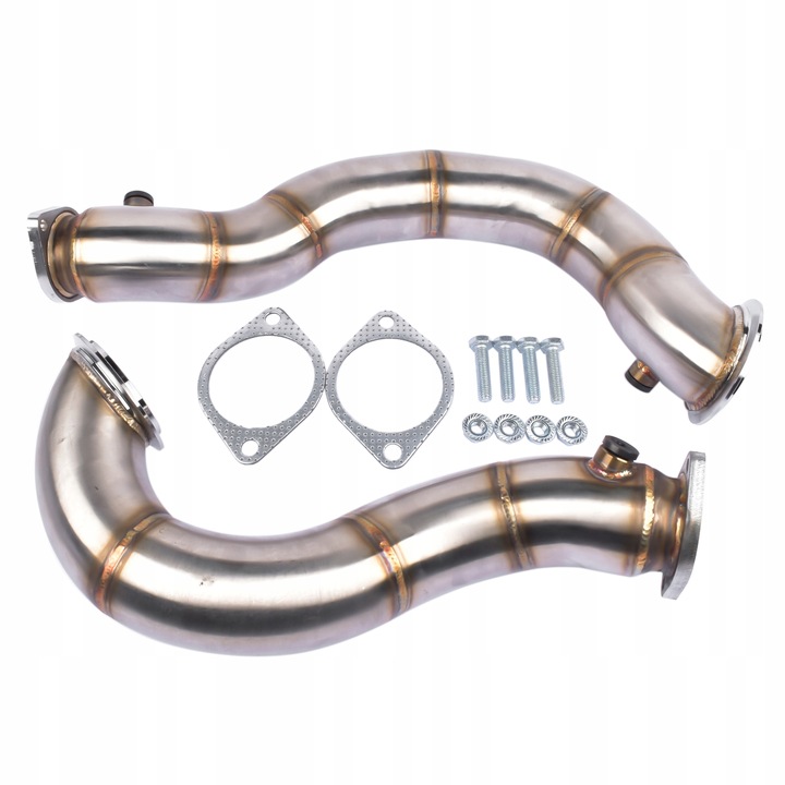 SET PIPES SPUSTOWYCH 76MM WITH STEEL STAINLESS FOR BMW E82 E88 135I 335I N5 photo 6 - milautoparts-fr.ukrlive.com