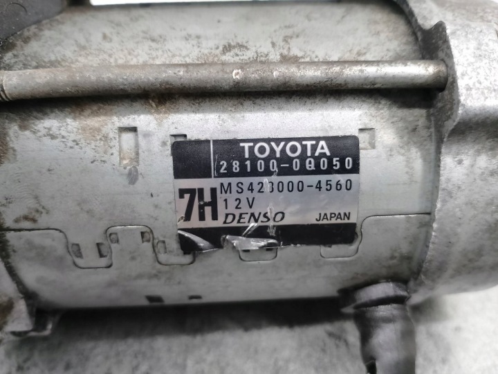 DÉMARREUR TOYOTA YARIS III 28100-0Q050 MS428000-4560 DENSO 1.0 VVT-I