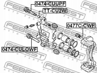 PERNO SOPORTE DE FRENADO MITSUBISHI FEBEST 