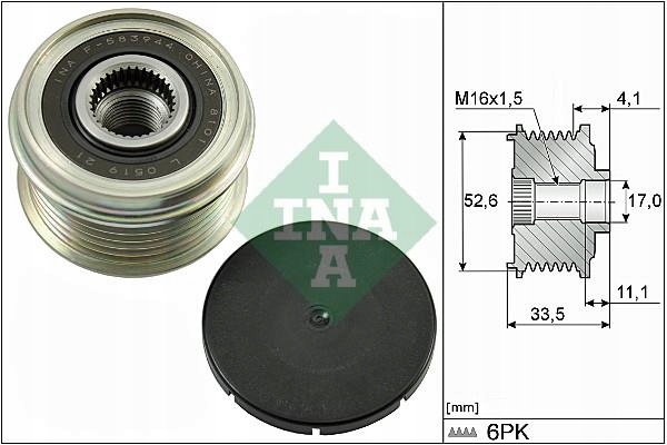 EMBRAYAGE ALTERNATEUR INA 535002510