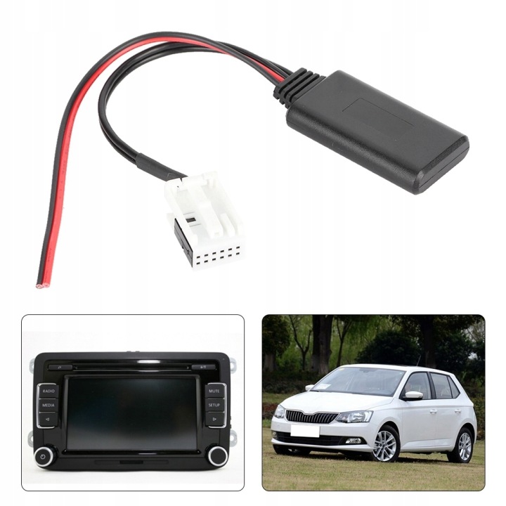 ADAPTATEUR BLUETOOTH AUDIO AUX SANS FIL VOLKSWAGEN RCD510 300+ 310 RCD210