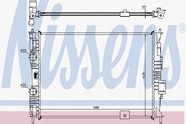 RADIATEUR NISSAN QASHQAI (J10) (07-) 955274