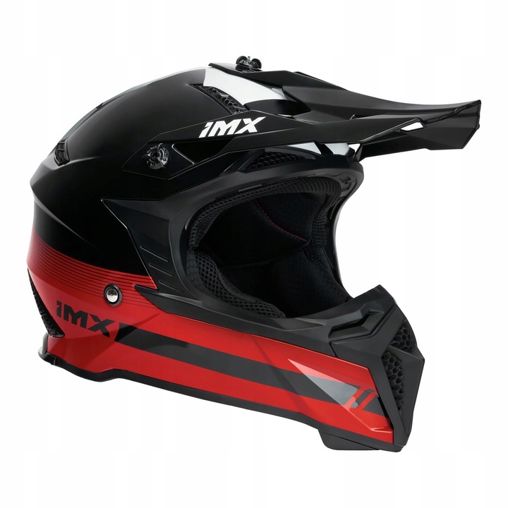 CASCO PARA MOTOCICLETA CROSS IMX FMX-02 ROJO REGALO 