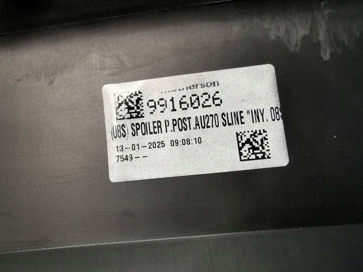 AUDI A1 II 82A 18- SPOILER DOUBLURE DIFFUSEUR PARE-CHOCS ARRIÈRE NEUF 82A807421A