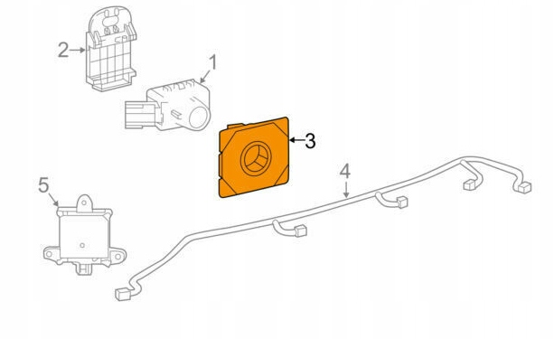 LAIKIKLIS PDC LEXUS RX450H RX350 OEM 16- NAUJA nuotrauka 1