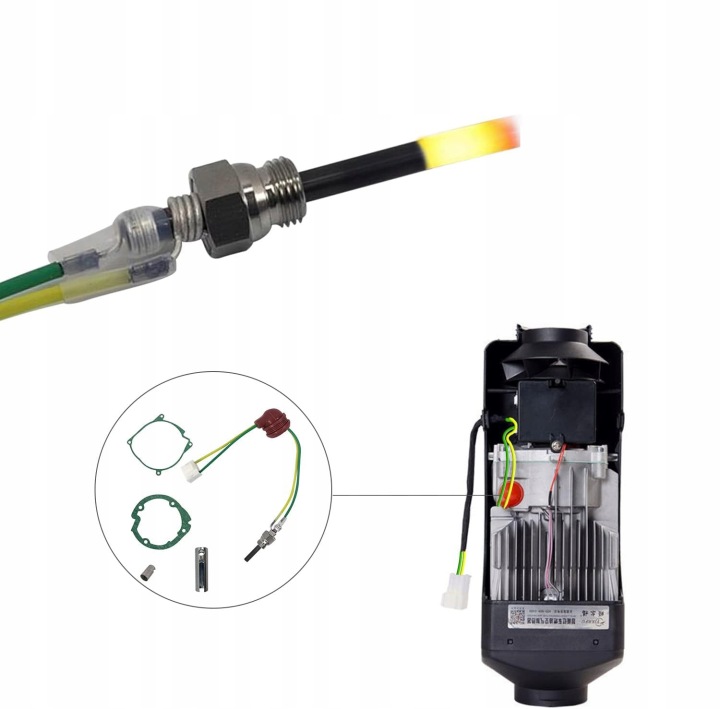 BOUGIE DE PRÉCHAUFFAGE VERS WEBASTO RÉCHAUFFEURS KIT 12V-5KW