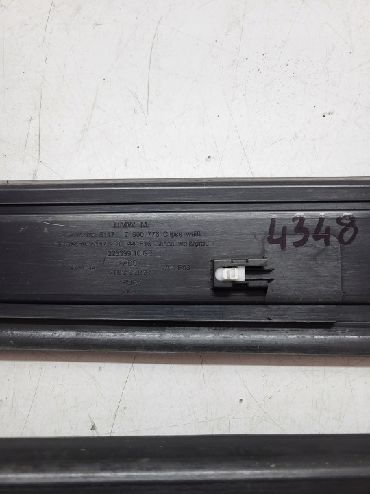 BMW E92 COUPÉ BAGUETTES SEUIL REVÊTEMENTS MODULE ENSEMBLE 8042856 7900776