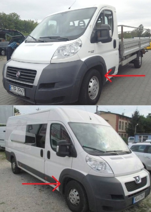 FAST REVÊTEMENT GARDE-BOUE FIAT DUCATO 06/ 14 KIT CONDUCTEUR V3 PODCZAS KOLIZJI VERS BOÎTE À GANTS OSWIADCZENIE, PORADNIK