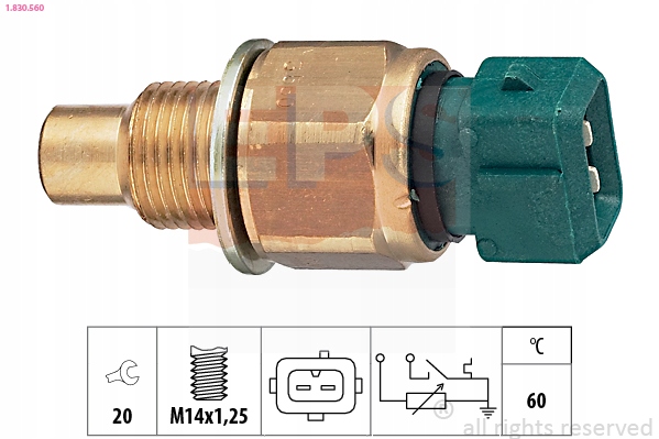 SENSOR TEMPERATURA DE LÍQUIDO REFRIGERACIÓN EPS 1.830.560 