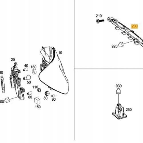MERCEDES-BENZ A-CLASS W176 THIRD BRAKE LIGHT A1769068600
