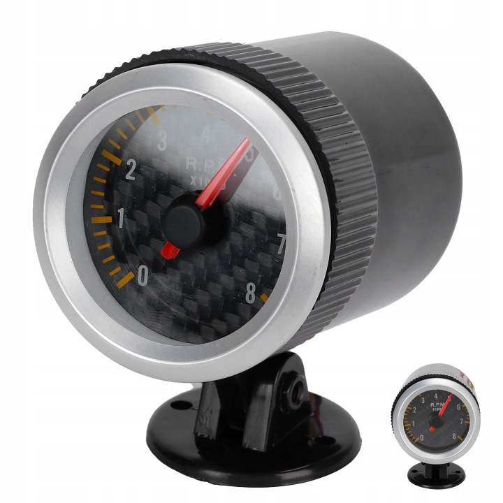 COMPTE-TOURS 52MM/2,05 POUCES 0-8000 OBR/MIN INDICATEUR PANNEAUX AVEC FIBRES R0