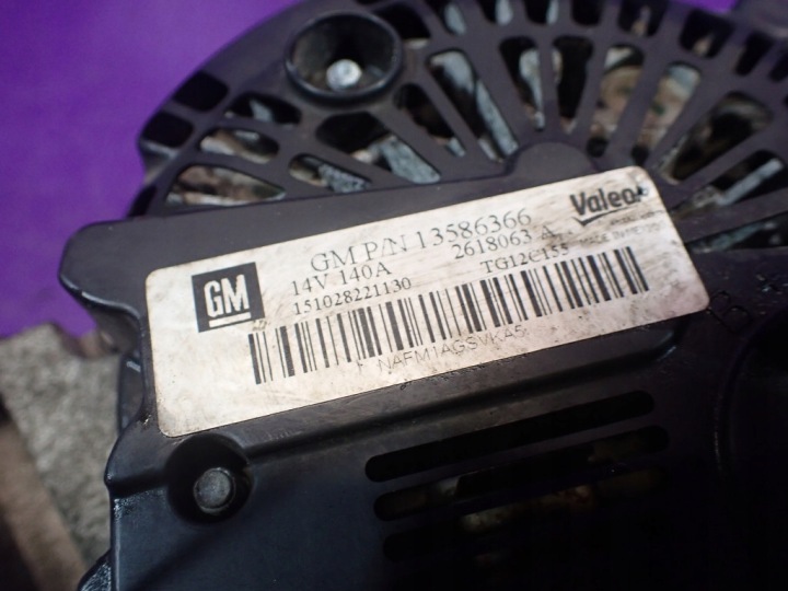 OPEL ASTRA J 11-20 1,6 CDTI B16DTH ALTERNATEUR 2618063A 13586366 140A