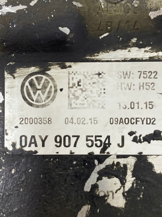 VOLKSWAGEN UNIDAD DE CONTROL COMPUTADOR DYFRA 0AY907554J 