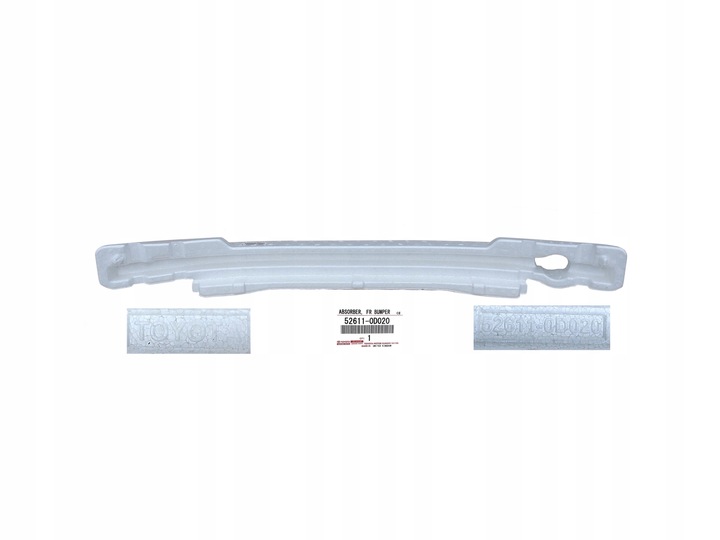 YARIS 3 P13 1 RESTYLING ABSORBEDOR VIGA DE PARAGOLPES PARTE DELANTERA 14-17 