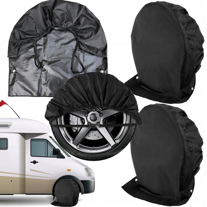 KIT 4 PCS HOUSSES SUR ROUES PNEUS JANTES 27-29 ÉTRIERS HOUSSE RÉSISTANT À L'EAU