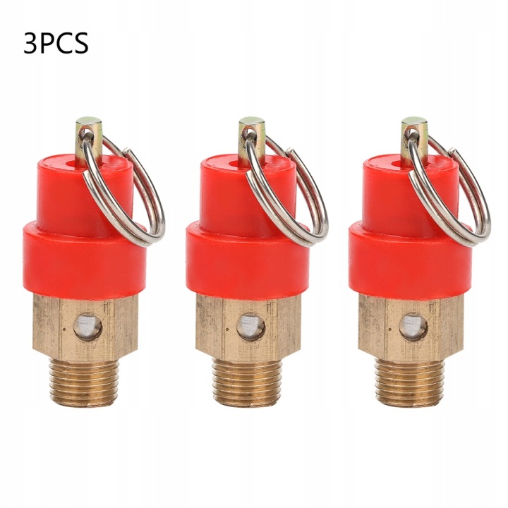 3 PCS SOUPAPE SÉCURITÉ VERS COMPRESSEUR COMPRESSEUR RÉGULATEUR G1/8 8KG