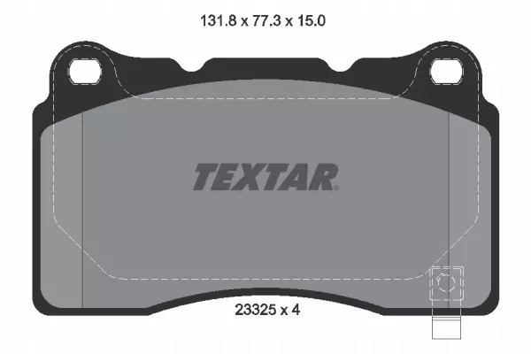 TEXTAR ZAPATAS DE FRENADO 2332501 