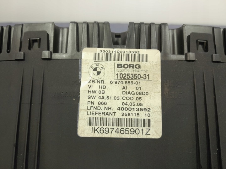BMW 3 E90 E91 2.0 D M47N2 163 KM TABLEAU DE BORD COMPTEUR 6974659