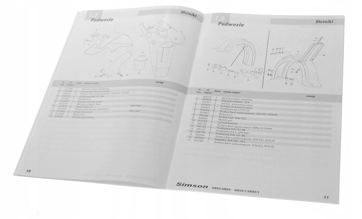 LIBRO MANTENIMIENTO KATALOG PIEZAS DE REPUESTO SIMSON SR50 