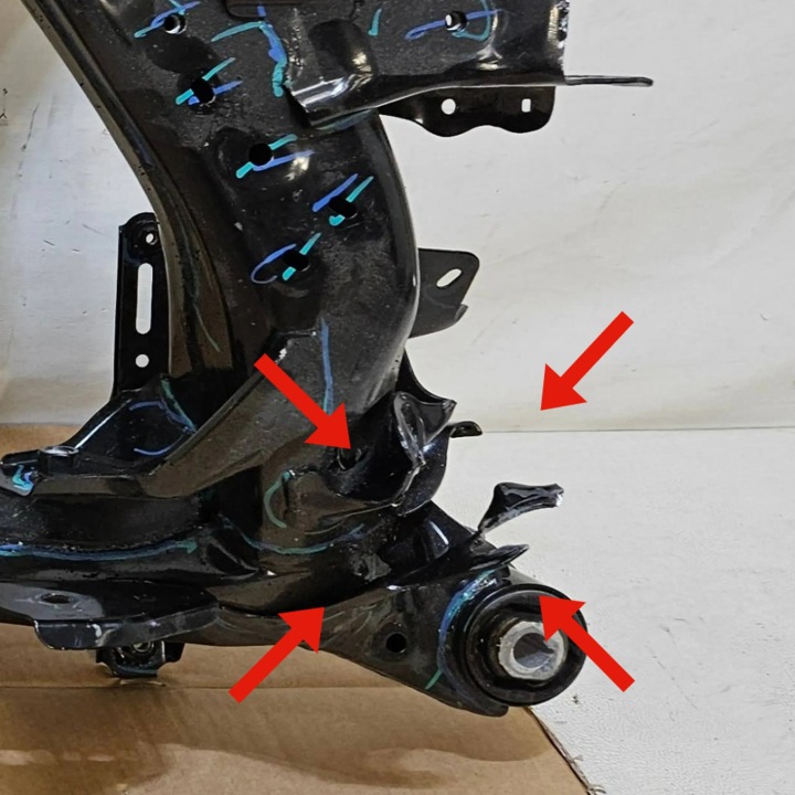 CHÂSSIS CHÂSSIS TRAVERSE ARRIÈRE ARRIÈRE TESLA MODÈLE 3 Y 1044580-01-D