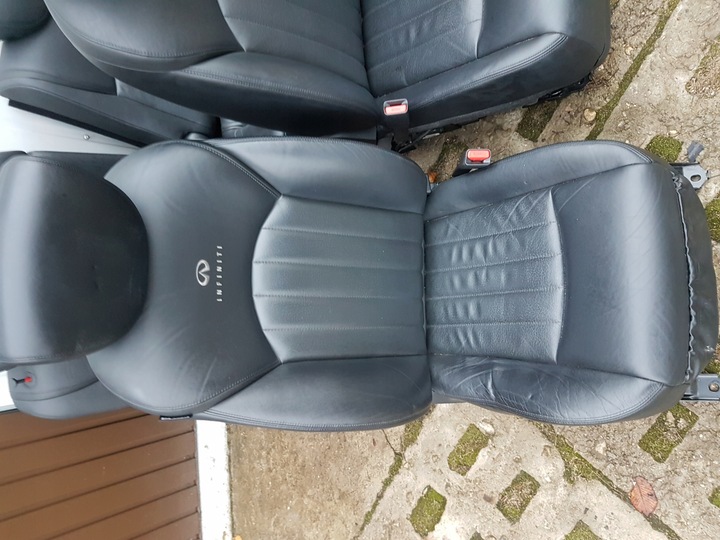 SĖDYNĖS GALINĖ SĖDYNĖ KPL ODA INFINITI EX QX50 J50 08-15 nuotrauka 6