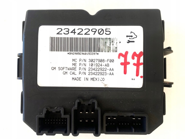 MODULE COUVERCLES DE COFFRE COUVERCLES DE COFFRE OPEL INSIGNIA UNIVERSEL 23422905