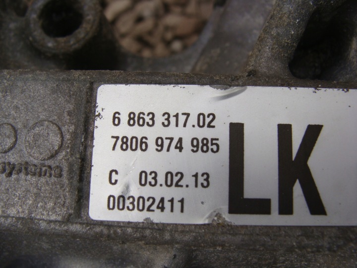 CRÉMAILLÈRE DE DIRECTION BMW F30 F20 6863317 LK