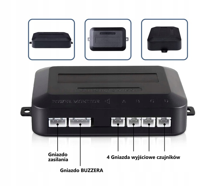 SENSORES APARCAMIENTO PARTE TRASERA SENSOR APARCAMIENTO PARTE DELANTERA PARTE TRASERA MONITOR 4 X SENSOR 