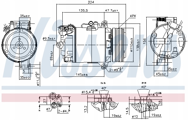COMPRESSEUR VERS KLIMAT.BMW 3 01-05 622 575