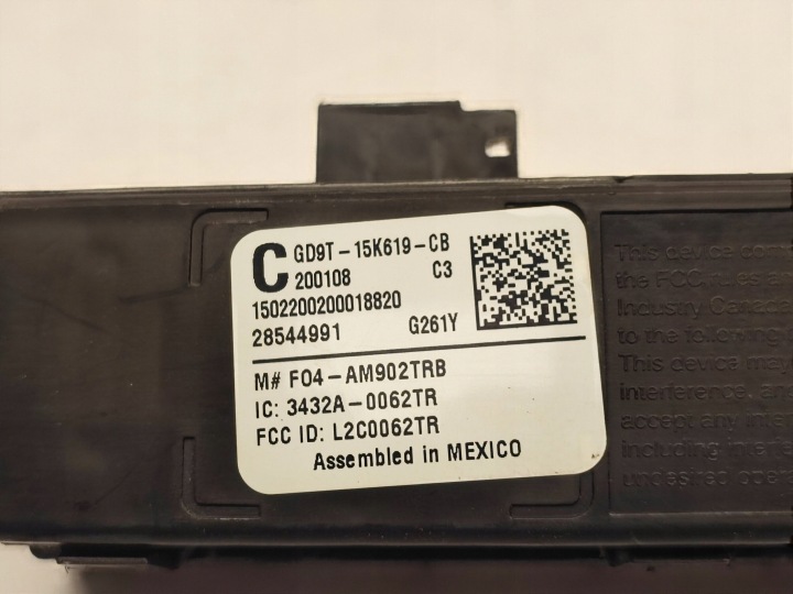 FORD MUSTANG VI MODULE BEZKLUCZYKOWY (KESSY) GD9T15K619CB 2020 2300CM3