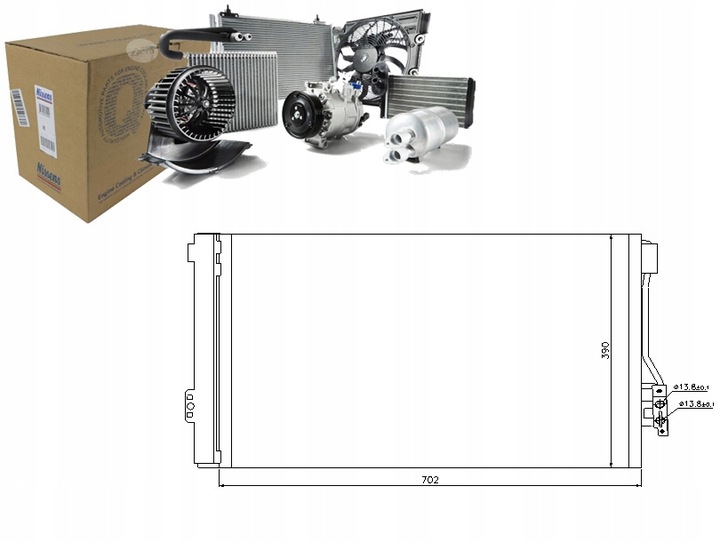 CONDENSER AIR CONDITIONER MERCEDES VIANO (W639) VITO photo 1 - milautoparts-fr.ukrlive.com