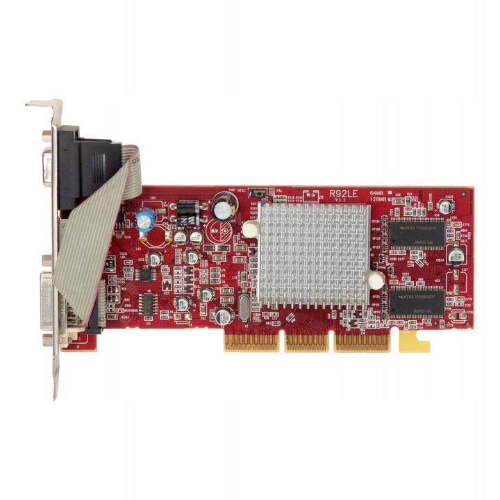 Ati radeon 9250 128mb r92le agp vga s-video dvi-i 🏷️ 40