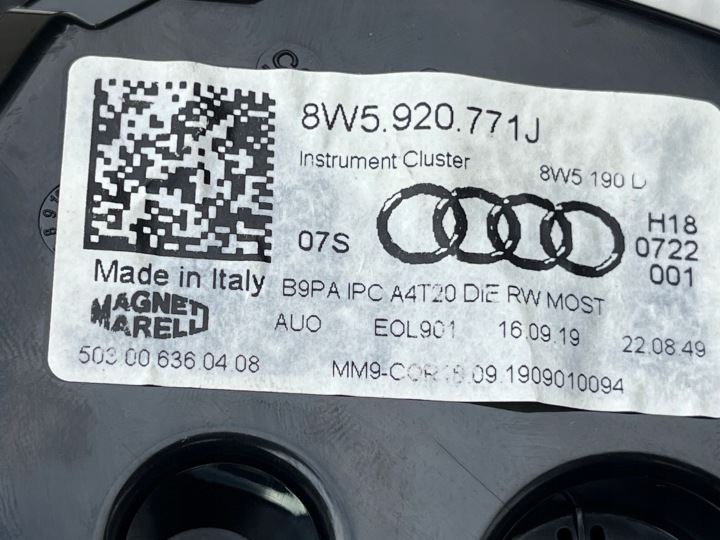 KIT DE DÉMARRAGE AUDI A4 B9 2,0 TDI 05L907309