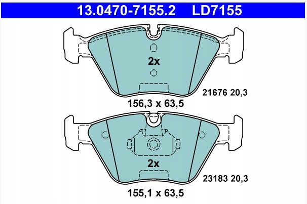 ATE DISQUES POWER DISC + SABOTS DE FREIN CERAMIC DE FREIN BMW X3 E83 325X25 AVANT photo 3 - milautoparts-fr.ukrlive.com