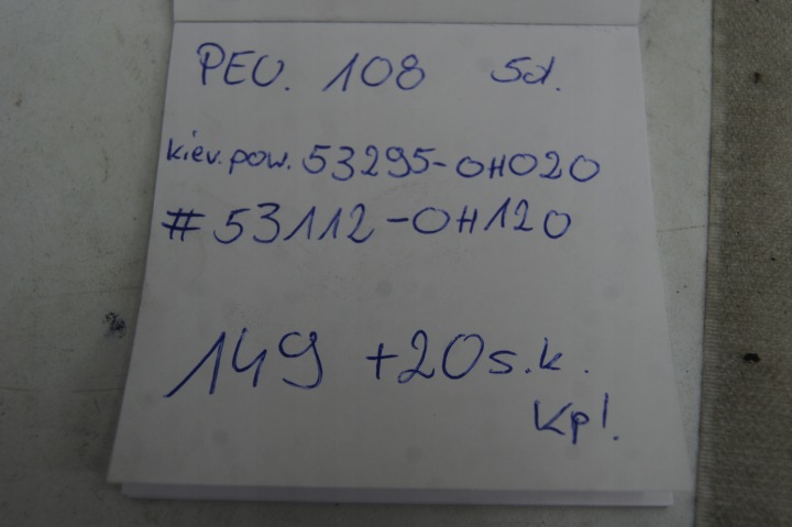 GUIDE D'AIR GRILLE PARE-CHOCS PEUGEOT 108