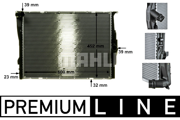 RADIATEUR MOTEUR EAU BMW 1 E81 1 E82 1 E87 1 E88 3 #PETROLHEAD PRO+ KIT5