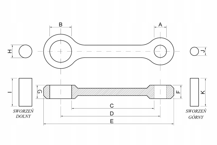 PROX BIELLE HONDA CR 250 1984 2001 03.1315