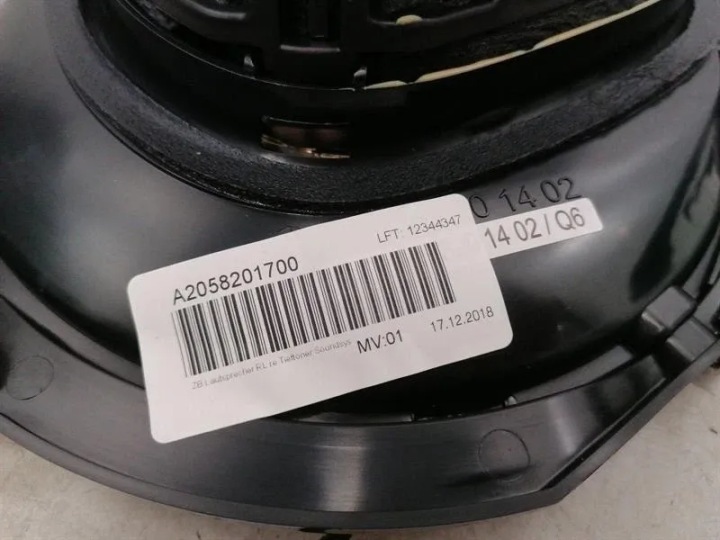 MERCEDES C63 COUPÉ W205 HAUT-PARLEURS A0009000518 BURMESTER KIT HAUT-PARLEURS COU