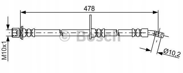 TUBULADURA DE FRENADO BOSCH 1987481776 LH7104 